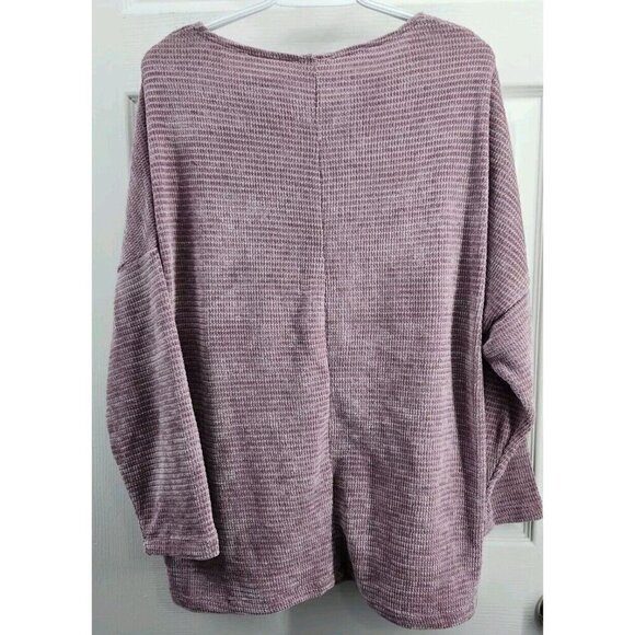 Chenault Chenille Dusty Rose Pullover Sweater 2X - Picture 3 of 7